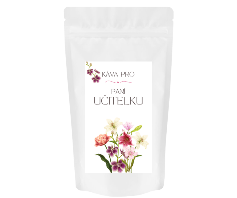 Káva pro paní učitelku☕150g☕ - Barva obalu: Bílá