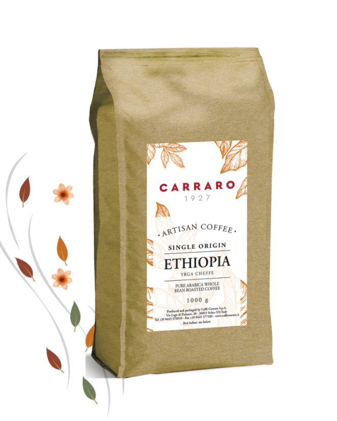 Ethiopie, zrnková káva, SINGLE ORIGIN, 1 kg