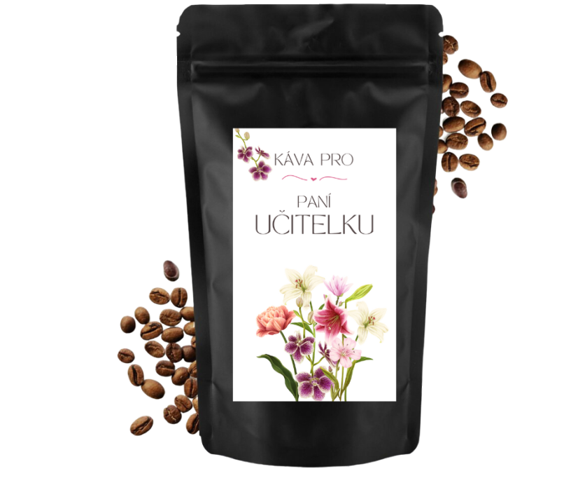 Káva pro paní učitelku☕150g☕ - Barva obalu: Bílá