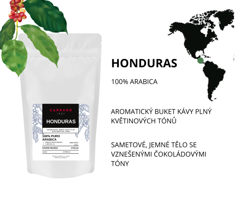 Degustační sada zrnkové kávy, SINGLE ORIGIN, 3x 150g - Barva obalu: Bílá