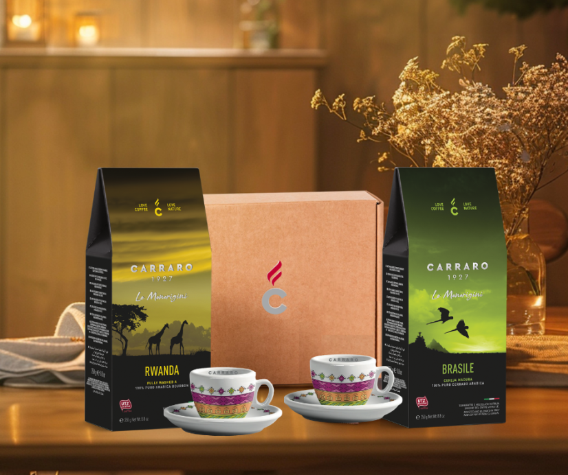 Dárkový balíček, single origin, Rwanda + Brasilie