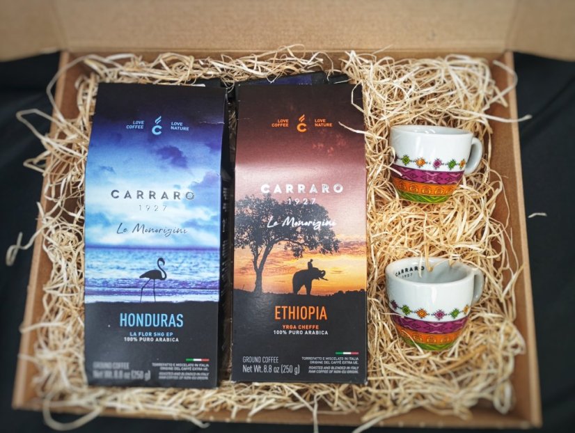 Dárkový balíček, single origin, Honduras + Ethiopia