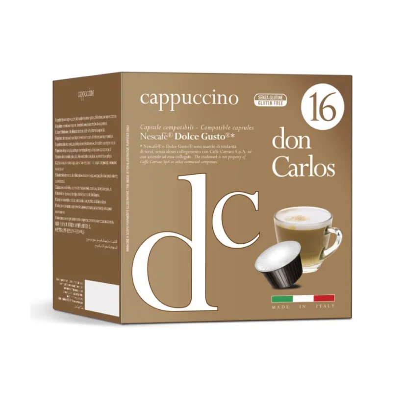 Cappucino, Don Carlos, 16 ks kapsle (Dolce Gusto®)