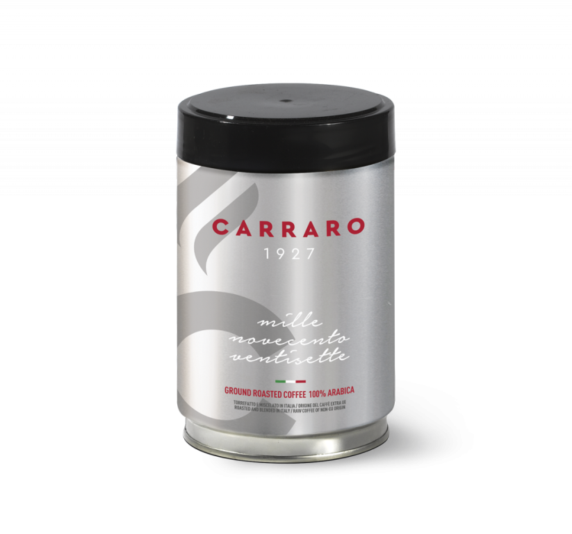 CARRARO 1927, 100% Arabica, mletá káva 250 g