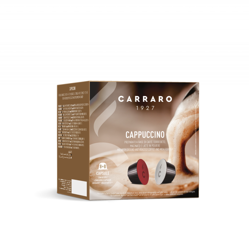 Cappucino CARRARO, 8 ks kapsle (Dolce Gusto®)