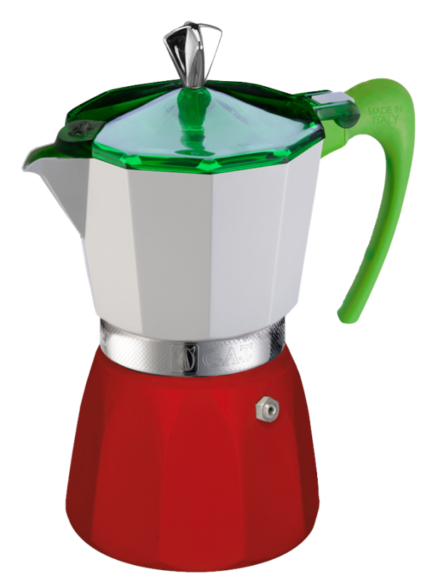Moka konvička TRICOLORA, G. A. T. Italia,