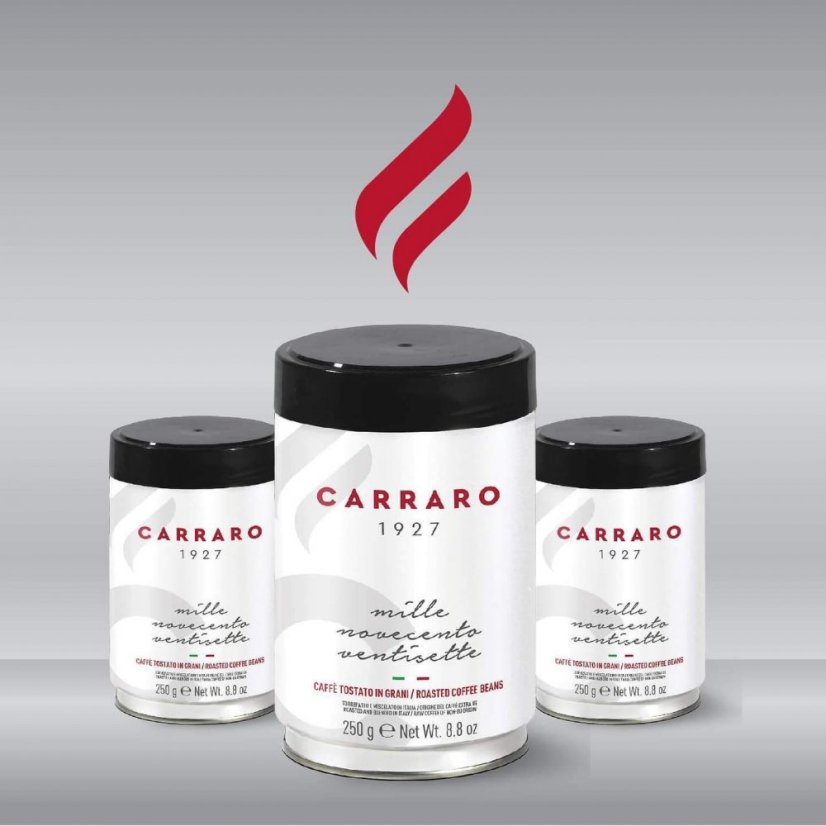 CARRARO 1927, 100% Arabica, zrnková káva 250 g