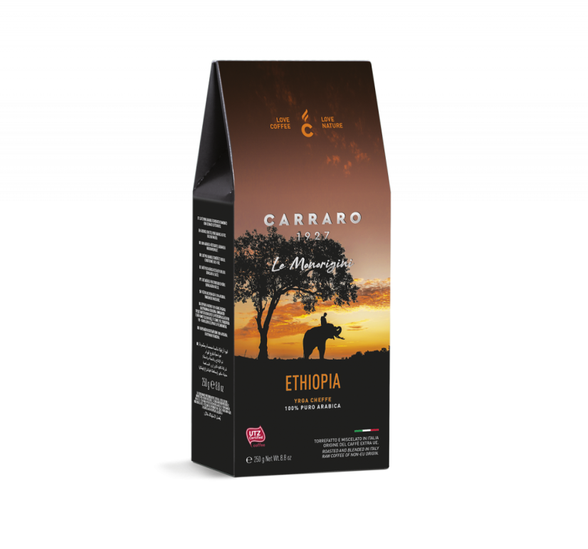Ethiopia, 100% arabica, mletá 250 g